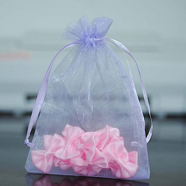 50 bolsas de organza azul coralino para joyas Bolsas de organza con cordón 7×9 cm caramelos y regalos de boda