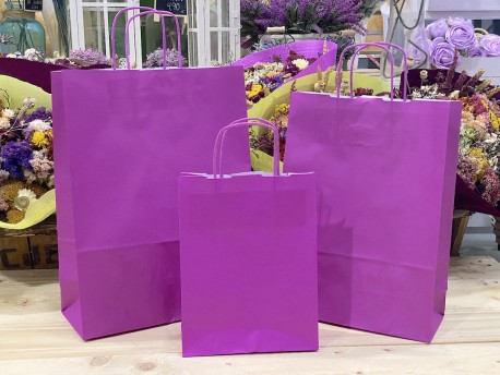 Bolsas de papel lila