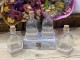 Botella de cristal decorada