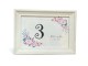 Meseros personalizados con diseño floral