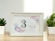 Meseros personalizados con diseño floral