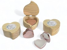 Joyero de madera con bálsamo corazón