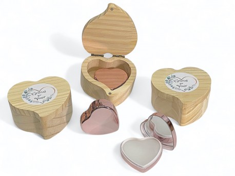 Joyero de madera con b&aacute;lsamo coraz&oacute;n