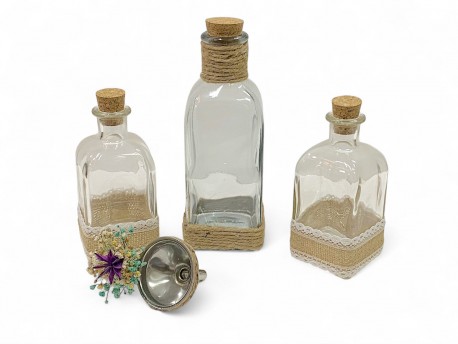 Set de botellas para ritual de la arena