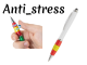 Bolígrafo anti-stress giratorio bandera de España