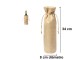 Pack 50 bolsas para botella de yute natural