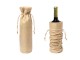 Pack 50 bolsas para botella de yute natural