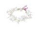 Diadema flores blancas con luz LED para bodas y fiestas – Eventos VP
