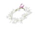 Diadema flores blancas con luz LED para bodas y fiestas – Eventos VP
