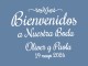 vinilo personalizado bienvenidos a nuestra boda con nombres y fecha – Eventos VP