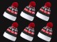 Pack gorros Navidad LED con pom pom
