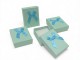 Cajas de cartón alta calidad colores con lazo de raso y almohadilla interior, ideales para regalos y bisutería, pack de 12 unida