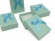 Cajas de cartón alta calidad colores con lazo de raso y almohadilla interior, ideales para regalos y bisutería, pack de 12 unida