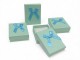 Cajas de cartón alta calidad colores con lazo de raso y almohadilla interior, ideales para regalos y bisutería, pack de 12 unida