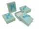 Cajas de cartón alta calidad colores con lazo de raso y almohadilla interior, ideales para regalos y bisutería, pack de 12 unida