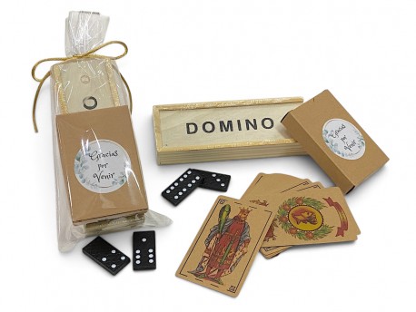 Estuche de domin&oacute; y baraja espa&ntilde;ola